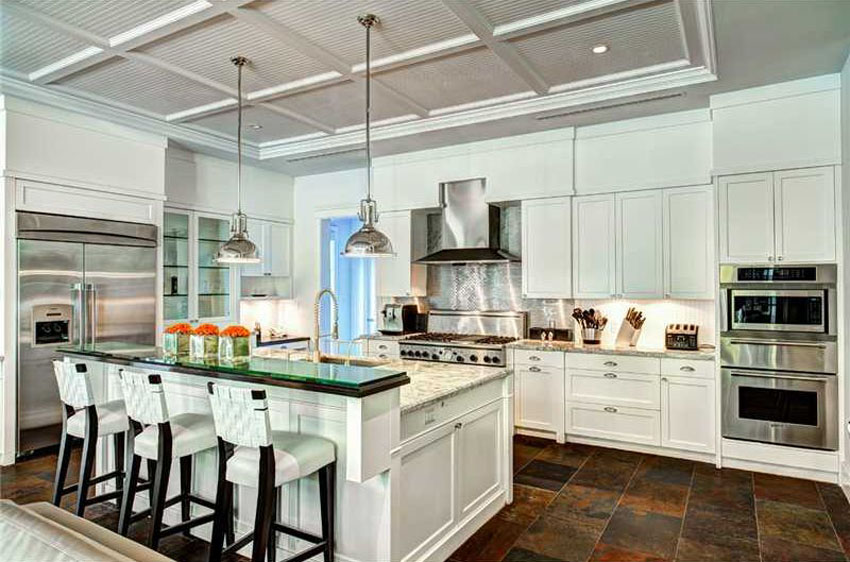 37 Gorgeous Kitchen Islands With, Kitchen Island With Raised Bar Top